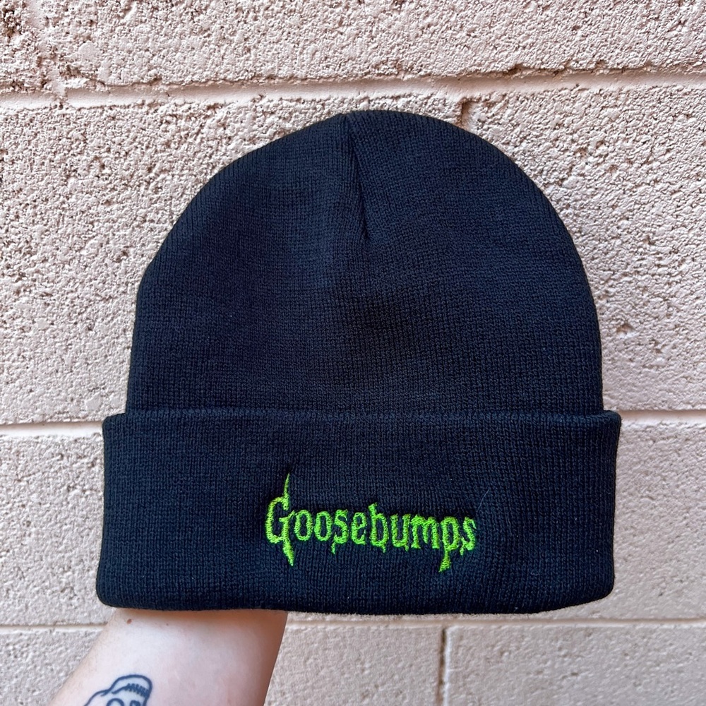 Goosebumps 90’s R.L Stine Vintage Embroidered Beanie (Handmade)